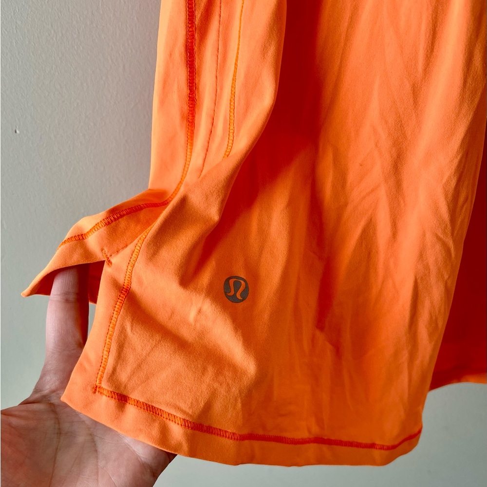 Lululemon Track and Train Tank Top Orange Cross Back Built-In Bra Size 4/6 -Gym - Picture 7 of 10